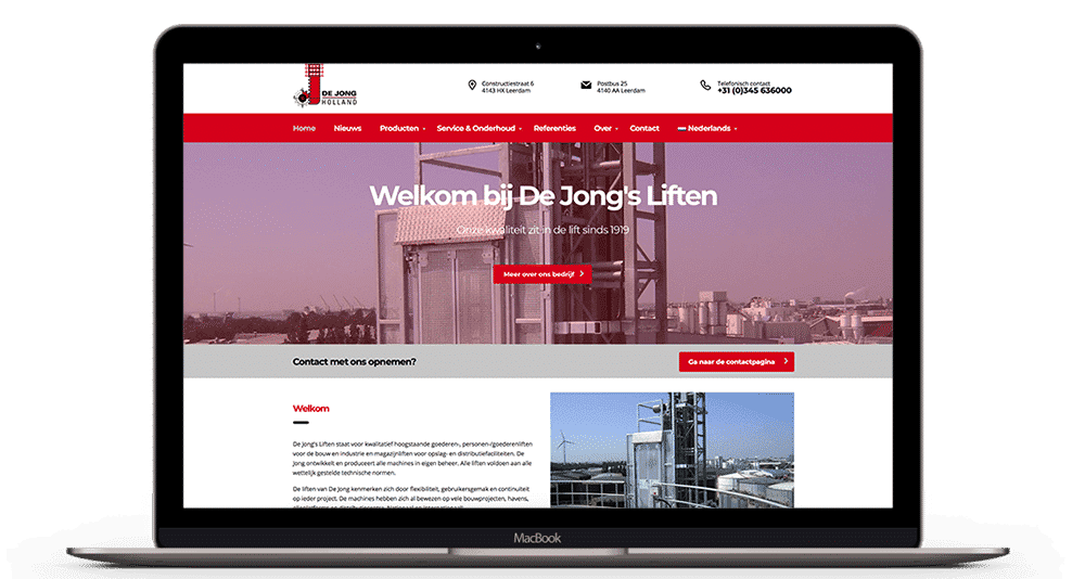 Website op Maat 2BeFresh De Jong